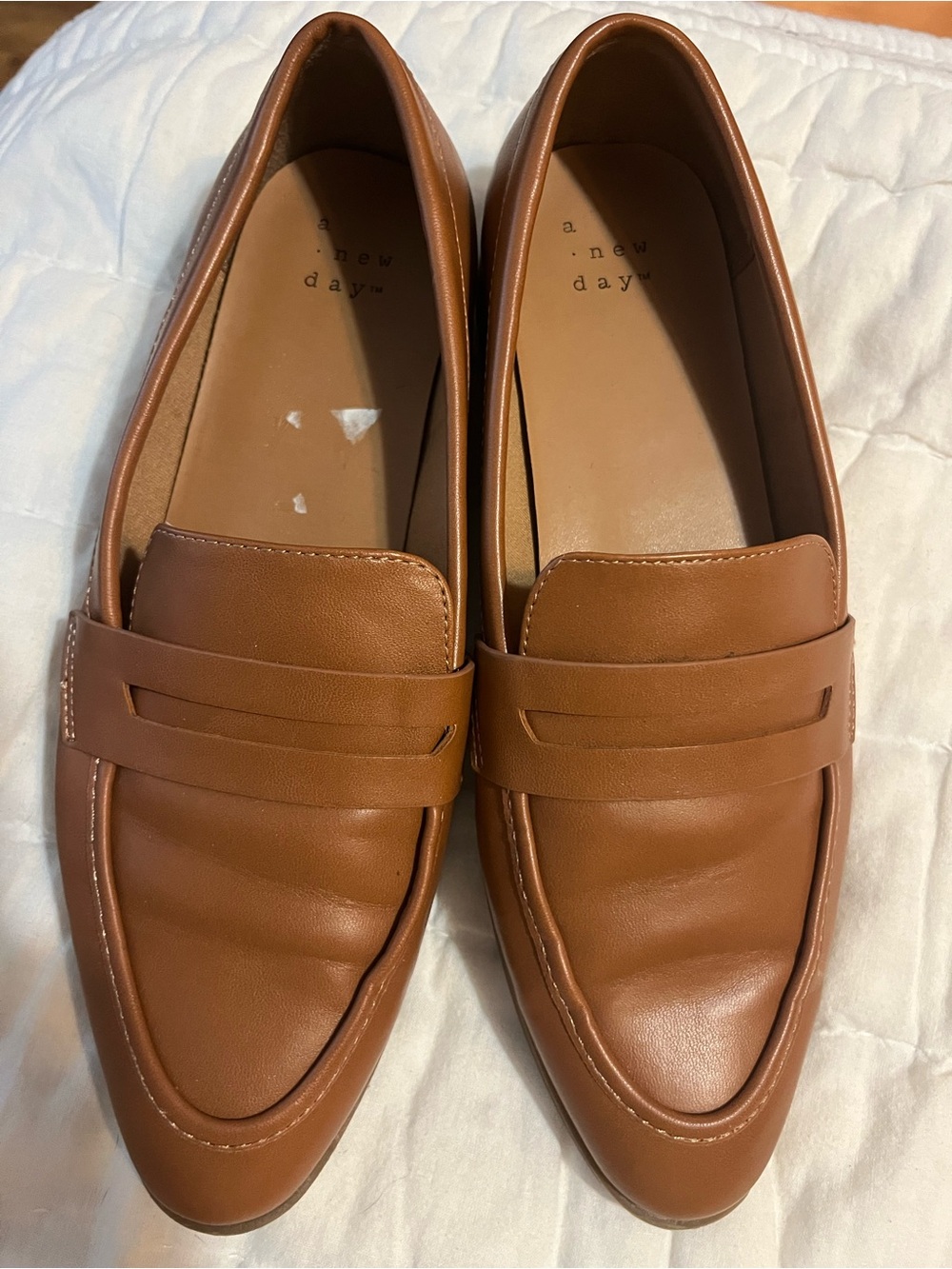 a new day Brown Men’s Leather Penny Loafers